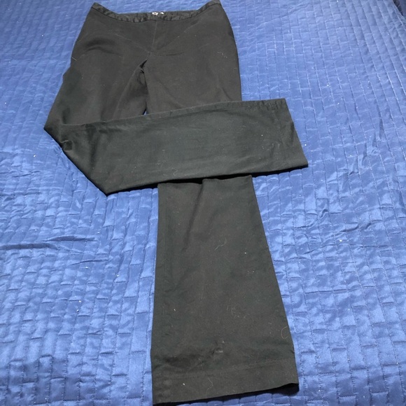 Liz Claiborne Studio Black Trousers -size 10- dressy with bell bottoms like new - Picture 1 of 9